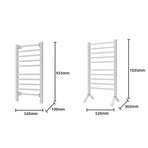 Pronti Heated Towel Rack Electric Rails Warmer 160 Watt- Silver