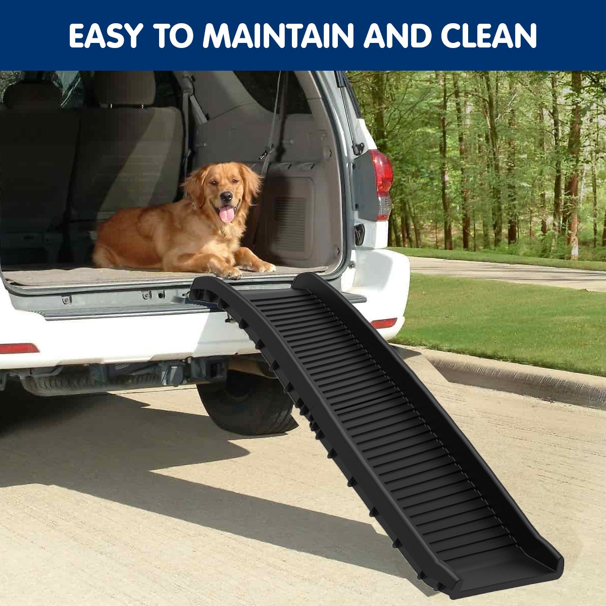 Furtastic Foldable Pet Stairs Dog Ladder Cat Ramp for Indoor Outdoor Steps