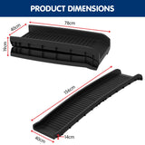 Furtastic Foldable Pet Stairs Dog Ladder Cat Ramp for Indoor Outdoor Steps - Top-Down View