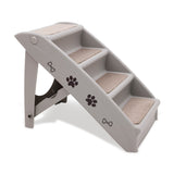 Furtastic Foldable Pet Stairs 50cm Dog Ladder Cat Ramp with Non-Slip Mat for Indoor and Outdoor