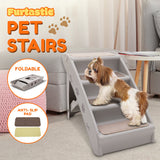 Furtastic Foldable Pet Stairs 50cm Dog Ladder Cat Ramp with Non-Slip Mat for Indoor and Outdoor - Extra Image