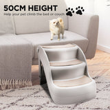 Furtastic Foldable Pet Stairs In Grey - 38cm Dog Ladder Cat Ramp - Extra Image
