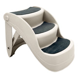 Furtastic 38cm Foldable Dog Cat Pet Stairs Ramp - White