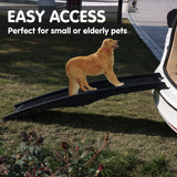 Furtastic 152cm Portable Dog Pet Ramp - Black - Extra Image