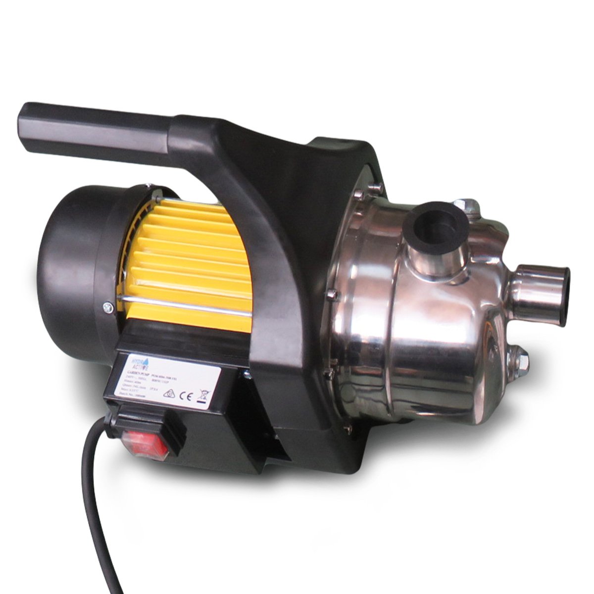 Hydro Active 800w Stainless Auto Water Pump 70B -Yellow