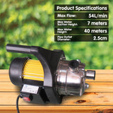 Hydro Active 800w Stainless Auto Water Pump 70B -Yellow