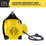 Hydro Active 800w Weatherised water pump Without Controller- Yellow - Low Angle