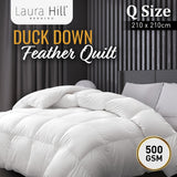 Laura Hill 500GSM Duck Down Feather Quilt Comforter Doona - Queen