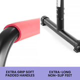 Powertrain Pair Dip Bar Parallette Stand Workout Station - Front View