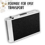 Furtastic Foldable Aluminium Dog Ramp - 122 x 38 cm - Low Angle