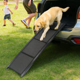Furtastic Folding Aluminium Dog Ramp for Non-slip Cars Marine Carpet Pet Stairs