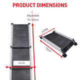 Furtastic Heavy-Duty Aluminium Telescopic Dog Pet Ramp - Side View