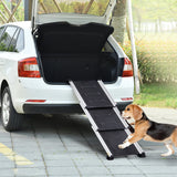 Furtastic Heavy-Duty Aluminium Telescopic Dog Pet Ramp - Close-Up Angle
