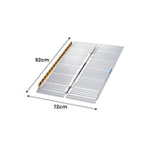 Kartrite 3ft Aluminium Foldable Wheelchair Ramp R01 - Front View