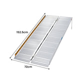Kartrite 5ft Aluminium Foldable Wheelchair Ramp R01 - Front View