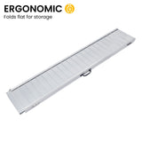 Kartrite 5ft Aluminium Foldable Wheelchair Ramp R01 - Close-Up Angle