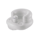 Richell Inflatable Soft Baby Chair Purple Grey - 45-Degree Angle