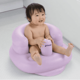 Richell Inflatable Soft Baby Chair Purple Grey-2006733473125109762