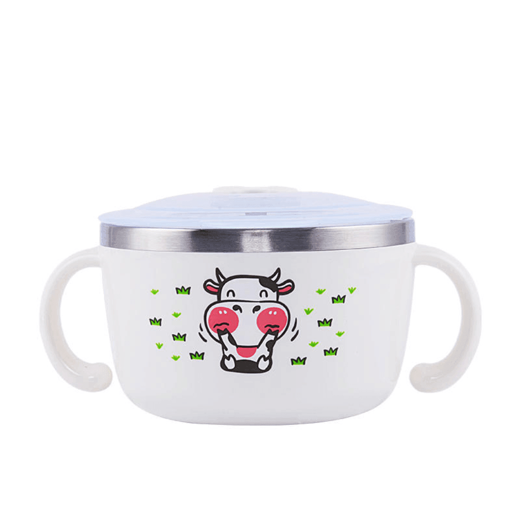 Richell Stainless Steel Bowl 480ml White-2006733336868950016