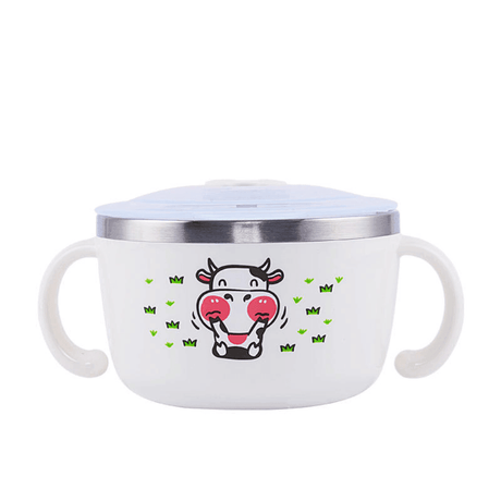 Richell Stainless Steel Bowl 480ml White-2006733336868950016