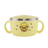 Richell Stainless Steel Bowl 480ml Yellow-2006733337028333568