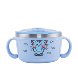 Richell Stainless Steel Bowl 480ml Blue-2006733338634752000