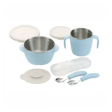 RICHELL TLI Stainless steel Feeding Set Blue-2006733337355489280