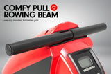 Powertrain Foldable Rowing Machine Magnetic Resistance RW-H02 - Red - Top-Down View