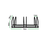 3 Bike Floor Parking Rack Bikes Stand - Front View