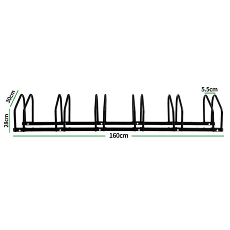 6 Bikes Stand Bicycle Bike Rack Floor-1954802587408666626