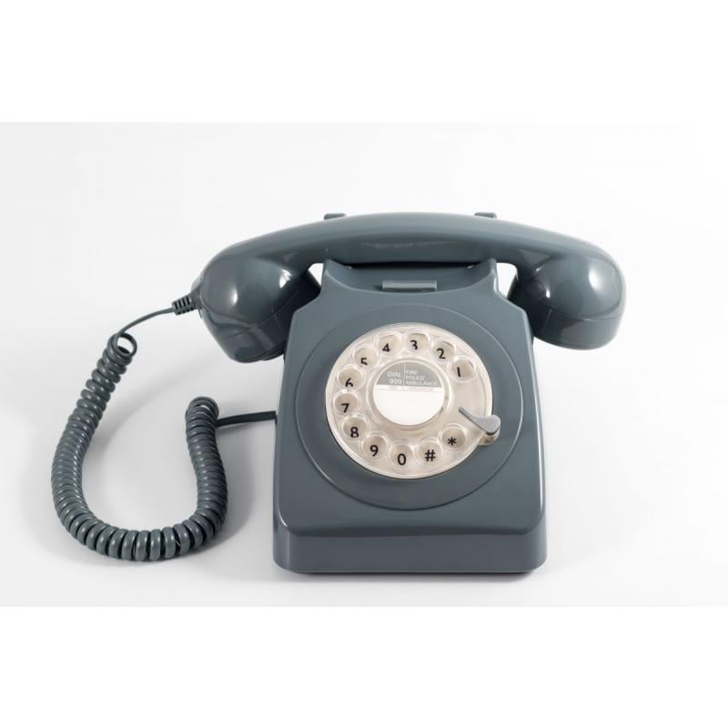 GPO 746 ROTARY TELEPHONE - GREY