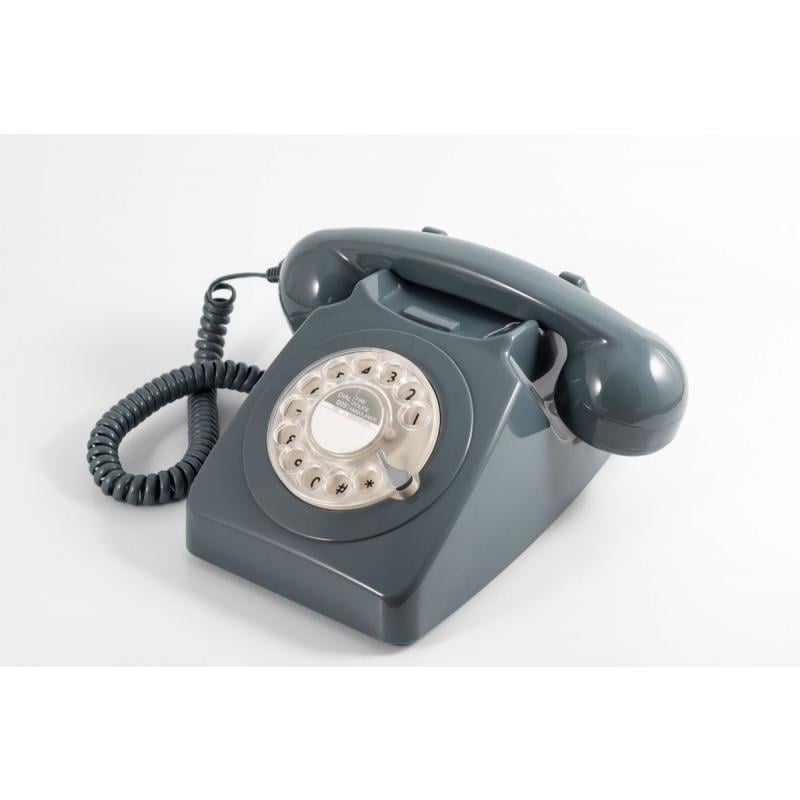 GPO 746 ROTARY TELEPHONE - GREY