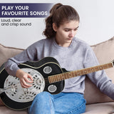 Karrera 40in Resonator Guitar - Black - Extra Image