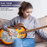 Karrera 40in Resonator Guitar - Sunburst - Extra Image