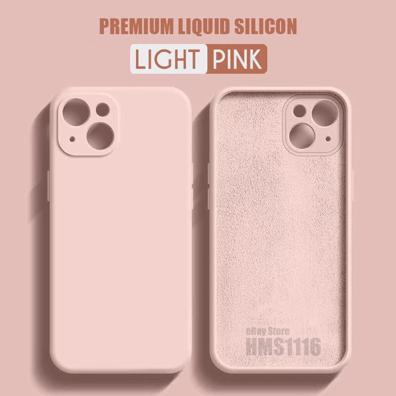 iPhone Case 17 16 15 14 12 11 13 Pro Max XR Mini Plus Shockproof Silicone Cover