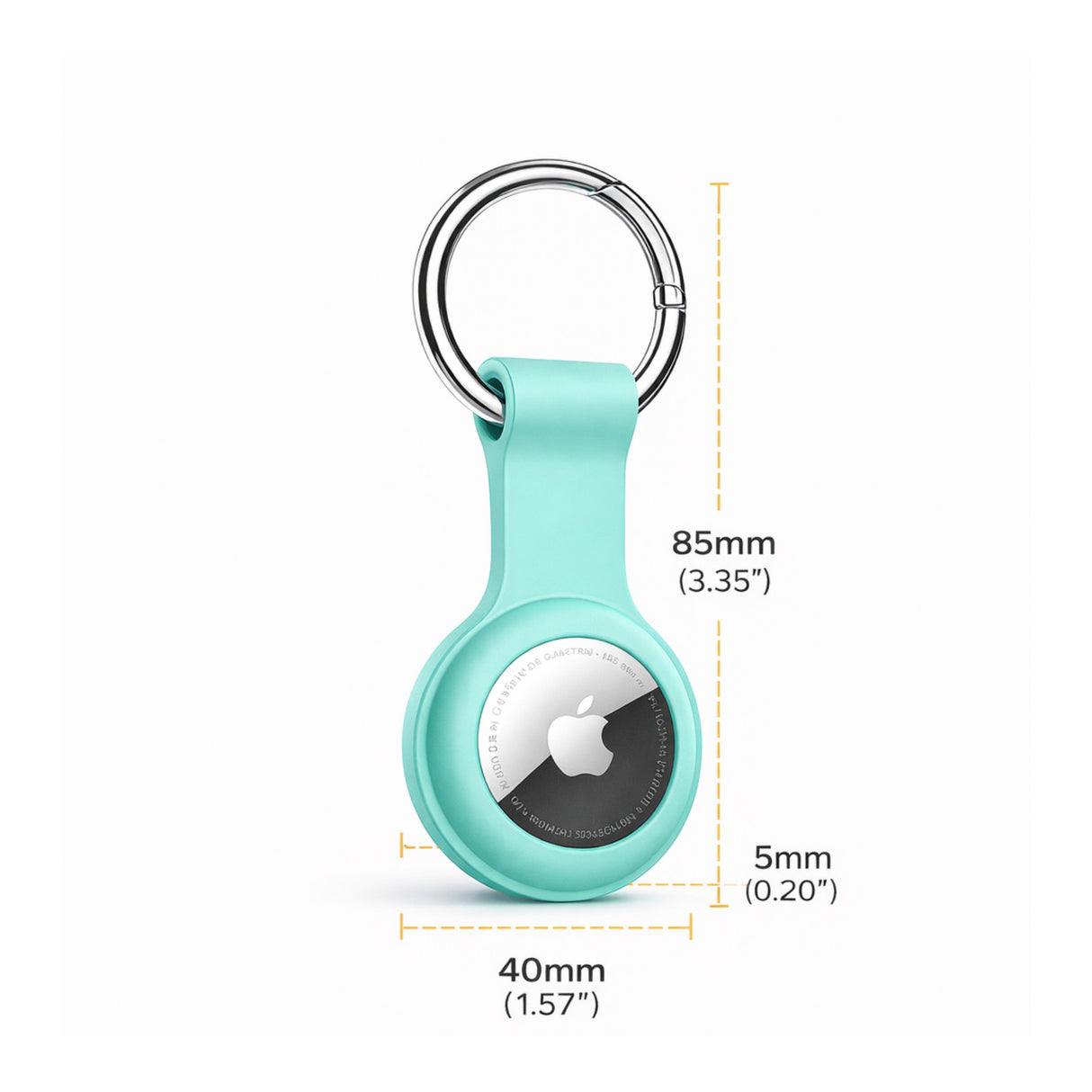 For Apple AirTag Silicone Case Cover Keychain Holder Protective Key Ring