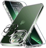 For iPhone 17 16 15 14 13 12 Pro Max XR Clear Full Shockproof mobile Case Cover - Extra Image