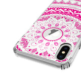 New iPhone X Xs Max XR 8 7 6 6s Plus Mandala Pattern Clear Print Cover Case - Extra Image