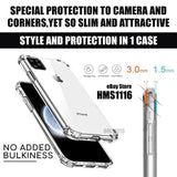 iPhone Case 17 16 13 11 15 14 12 Pro Max X XR 7 8 Plus SE Clear Shockproof Cover