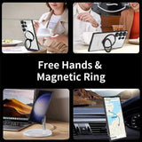 Fr MagSafe Samsung Galaxy S25 S24 S23 S22 Plus Ultra 5G Mobile Stand Ring Cover