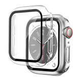 For Apple Watch Series 11 10 9 8 7 SE Case Full Glass Cover 41 42 45 40 44 49mm