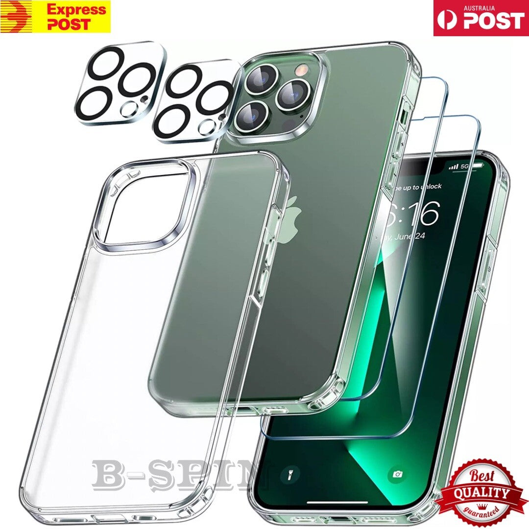 For iPhone 17 16 15 14 13 12 Pro Max XR Clear Full Shockproof mobile Case Cover
