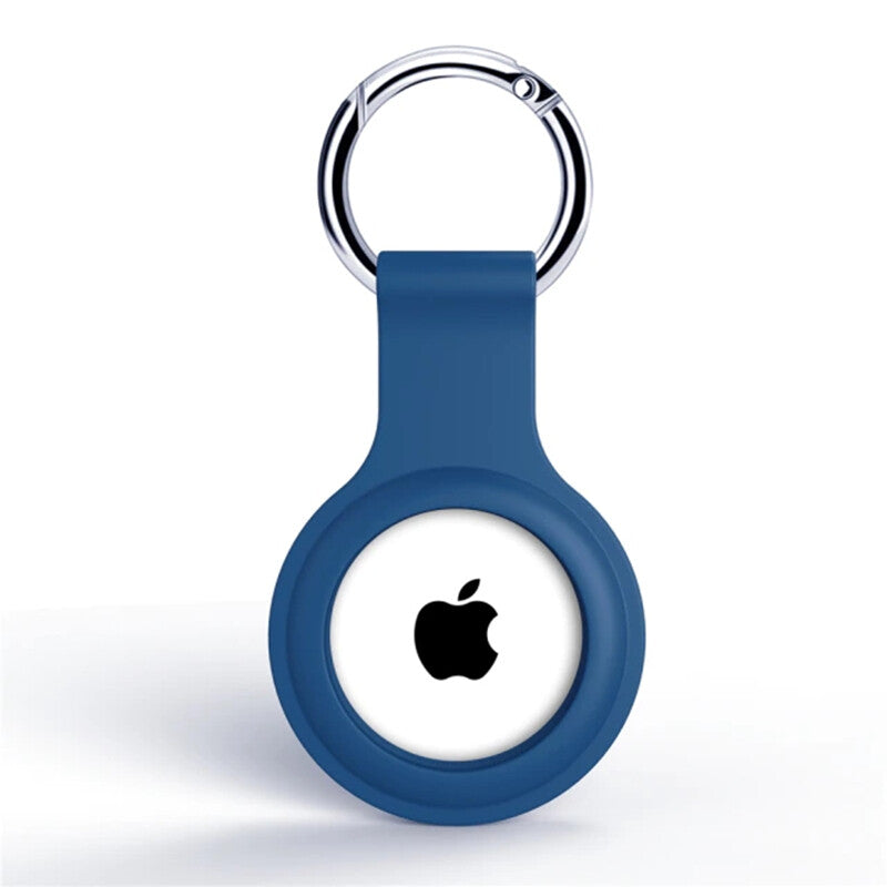 For Apple AirTag Silicone Case Cover Keychain Holder Protective Key Ring