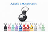 For Apple AirTag Silicone Case Cover Keychain Holder Protective Key Ring - Extra Image