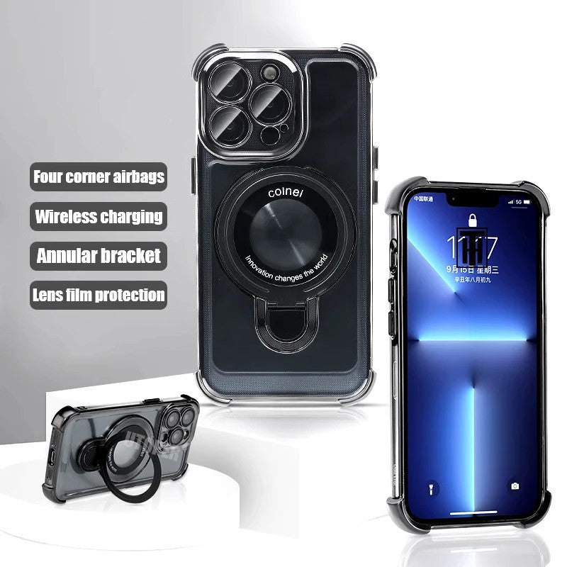 For iPhone 17 16 15 Pro Max 14 13 12 Case Heavy Duty Shockproof Stand Cover