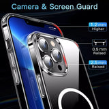 Magsafe iPhone Clear Cover Shockproof Non Slip Apple Case MagSafe