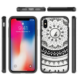 New iPhone X Xs Max XR 8 7 6 6s Plus Mandala Pattern Clear Print Cover Case