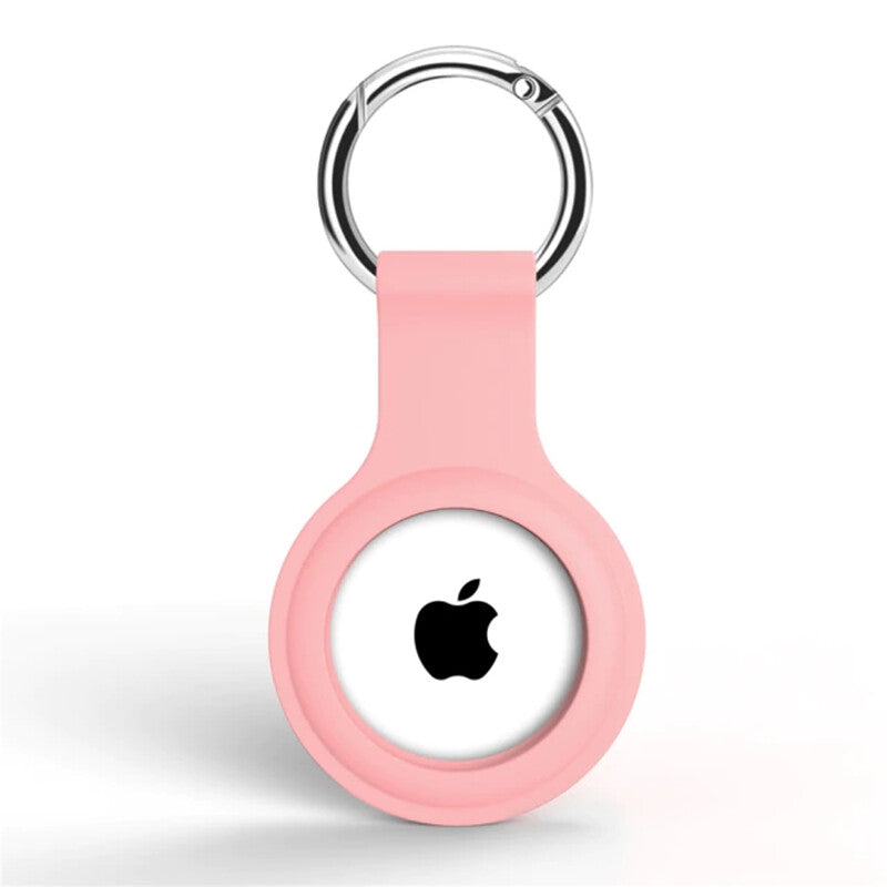 For Apple AirTag Silicone Case Cover Keychain Holder Protective Key Ring
