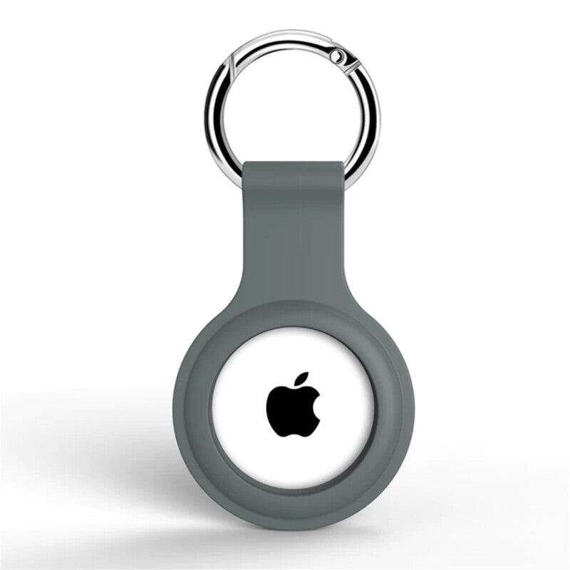 For Apple AirTag Silicone Case Cover Keychain Holder Protective Key Ring