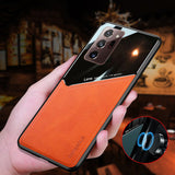 Leather Flip Wallet Case Stand Cover for Samsung Galaxy S21 S22 S20 Note20 AU - Low Angle